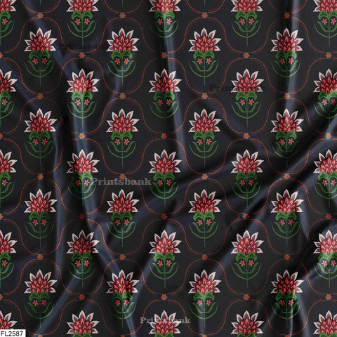 Floral Wholesale Digital Printed Fabric for Dress & Cloth Floral Wholesale Digital Printed Fabric for Dress & Cloth