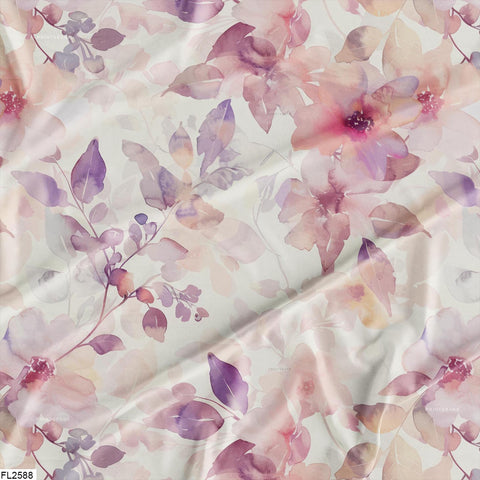 Floral Wholesale Digital Printed Fabric for Dress & Cloth Floral Wholesale Digital Printed Fabric for Dress & Cloth