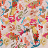 Floral Wholesale Digital Printed Fabric for Dress & Cloth