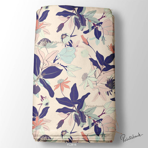 Floral Wholesale Digital Printed Fabric for Dress & Cloth Floral Wholesale Digital Printed Fabric for Dress & Cloth