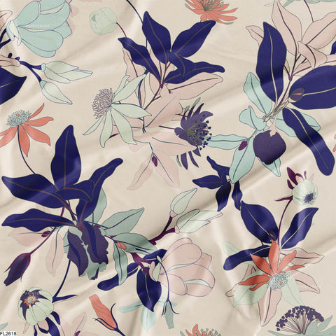 Floral Wholesale Digital Printed Fabric for Dress & Cloth Floral Wholesale Digital Printed Fabric for Dress & Cloth