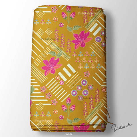 Floral Wholesale Digital Printed Fabric for Dress & Cloth Floral Wholesale Digital Printed Fabric for Dress & Cloth