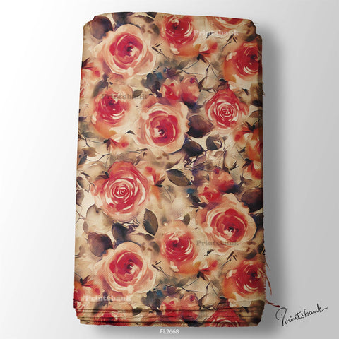 Floral Wholesale Digital Printed Fabric for Dress & Cloth Floral Wholesale Digital Printed Fabric for Dress & Cloth