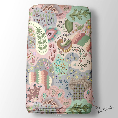 Floral Wholesale Digital Printed Fabric for Dress & Cloth Floral Wholesale Digital Printed Fabric for Dress & Cloth