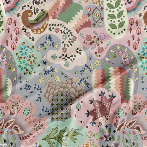 Floral Wholesale Digital Printed Fabric for Dress & Cloth Floral Wholesale Digital Printed Fabric for Dress & Cloth