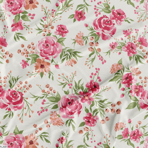 Floral Wholesale Digital Printed Fabric for Dress & Cloth Floral Wholesale Digital Printed Fabric for Dress & Cloth