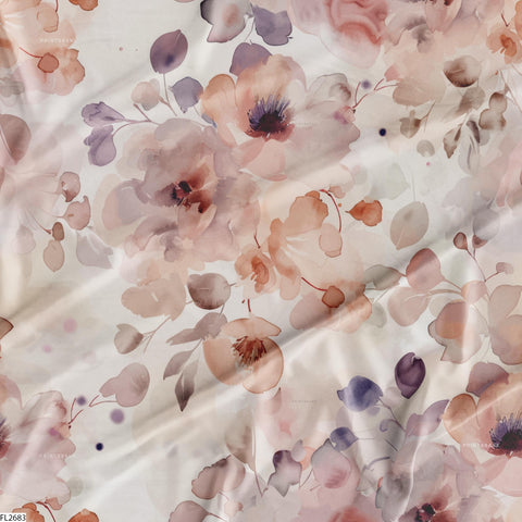 Floral Wholesale Digital Printed Fabric for Dress & Cloth Floral Wholesale Digital Printed Fabric for Dress & Cloth