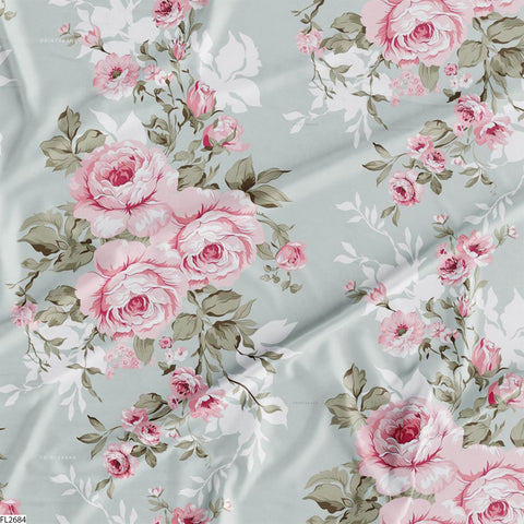 Floral Wholesale Digital Printed Fabric for Dress & Cloth Floral Wholesale Digital Printed Fabric for Dress & Cloth