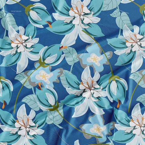 Floral Wholesale Digital Printed Fabric for Dress & Cloth Floral Wholesale Digital Printed Fabric for Dress & Cloth