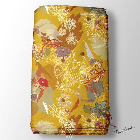 Floral Wholesale Digital Printed Fabric for Dress & Cloth Floral Wholesale Digital Printed Fabric for Dress & Cloth