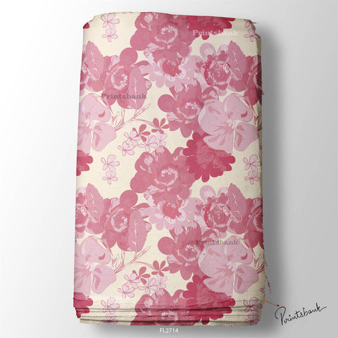 Floral Wholesale Digital Printed Fabric for Dress & Cloth Floral Wholesale Digital Printed Fabric for Dress & Cloth