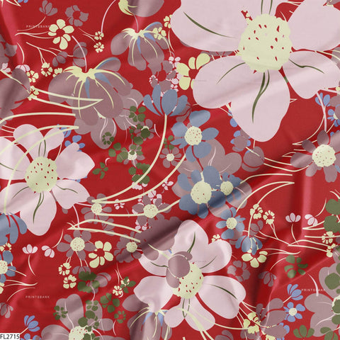 Floral Wholesale Digital Printed Fabric for Dress & Cloth Floral Wholesale Digital Printed Fabric for Dress & Cloth