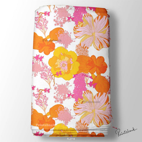 Floral Wholesale Digital Printed Fabric for Dress & Cloth Floral Wholesale Digital Printed Fabric for Dress & Cloth