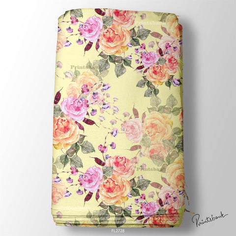 Floral Wholesale Digital Printed Fabric for Dress & Cloth Floral Wholesale Digital Printed Fabric for Dress & Cloth