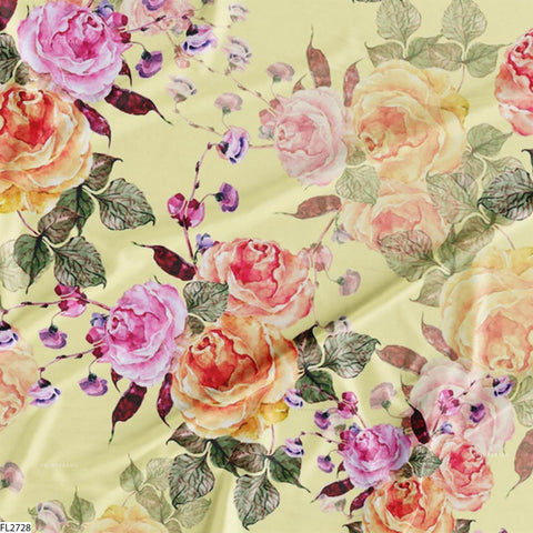 Floral Wholesale Digital Printed Fabric for Dress & Cloth Floral Wholesale Digital Printed Fabric for Dress & Cloth