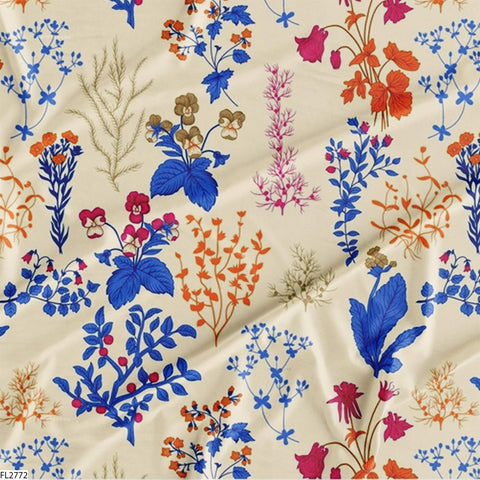 Floral Wholesale Digital Printed Fabric for Dress & Cloth Floral Wholesale Digital Printed Fabric for Dress & Cloth