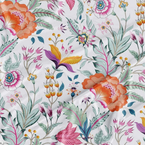 Floral Wholesale Digital Printed Fabric for Dress & Cloth Floral Wholesale Digital Printed Fabric for Dress & Cloth