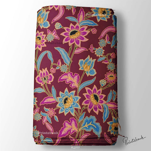 Floral Wholesale Digital Printed Fabric for Dress & Cloth Floral Wholesale Digital Printed Fabric for Dress & Cloth