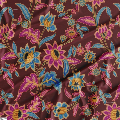 Floral Wholesale Digital Printed Fabric for Dress & Cloth Floral Wholesale Digital Printed Fabric for Dress & Cloth