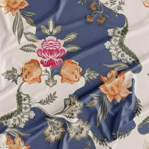 Floral Wholesale Digital Printed Fabric for Dress & Cloth Floral Wholesale Digital Printed Fabric for Dress & Cloth