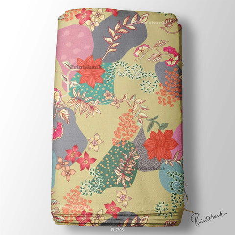 Floral Wholesale Digital Printed Fabric for Dress & Cloth Floral Wholesale Digital Printed Fabric for Dress & Cloth