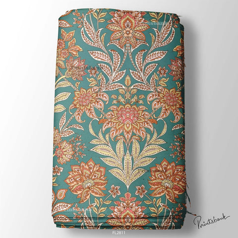 Floral Wholesale Digital Printed Fabric for Dress & Cloth Floral Wholesale Digital Printed Fabric for Dress & Cloth