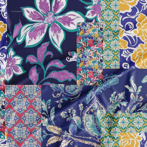 Floral Wholesale Digital Printed Fabric for Dress & Cloth Floral Wholesale Digital Printed Fabric for Dress & Cloth