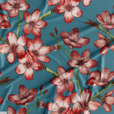 Floral Wholesale Digital Printed Fabric for Dress & Cloth Floral Wholesale Digital Printed Fabric for Dress & Cloth