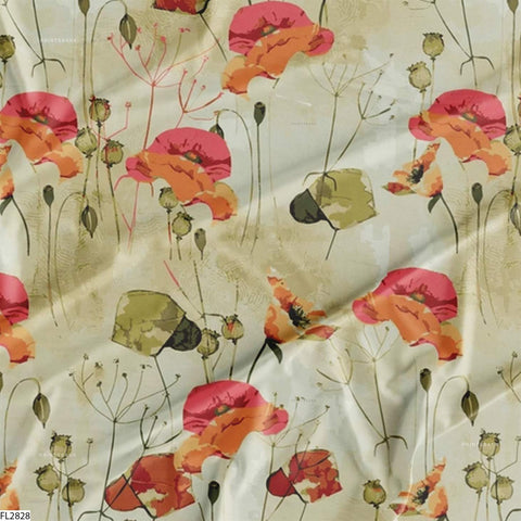 Floral Wholesale Digital Printed Fabric for Dress & Cloth Floral Wholesale Digital Printed Fabric for Dress & Cloth