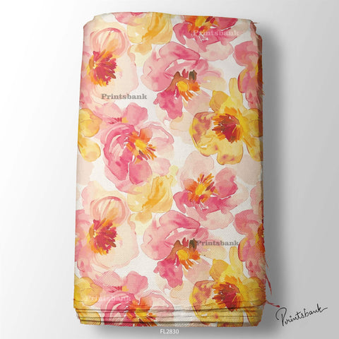 Floral Wholesale Digital Printed Fabric for Dress & Cloth Floral Wholesale Digital Printed Fabric for Dress & Cloth