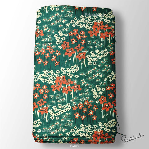 Floral Wholesale Digital Printed Fabric for Dress & Cloth Floral Wholesale Digital Printed Fabric for Dress & Cloth