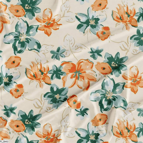 Floral Wholesale Digital Printed Fabric for Dress & Cloth Floral Wholesale Digital Printed Fabric for Dress & Cloth