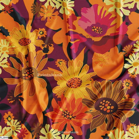 Floral Wholesale Digital Printed Fabric for Dress & Cloth Floral Wholesale Digital Printed Fabric for Dress & Cloth