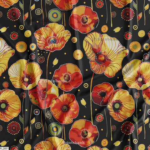 Floral Wholesale Digital Printed Fabric for Dress & Cloth Floral Wholesale Digital Printed Fabric for Dress & Cloth