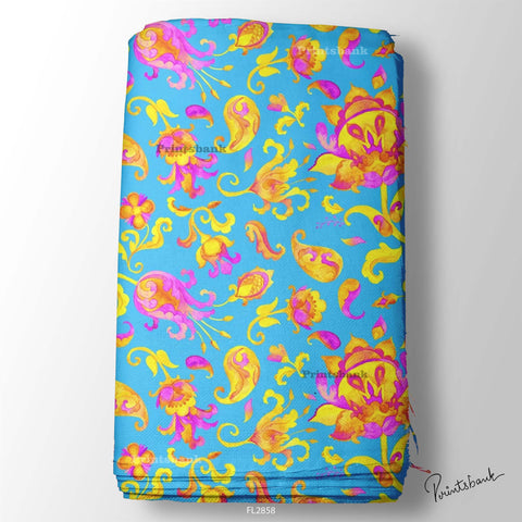 Floral Wholesale Digital Printed Fabric for Dress & Cloth Floral Wholesale Digital Printed Fabric for Dress & Cloth