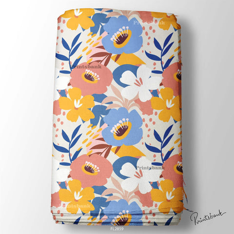 Floral Wholesale Digital Printed Fabric for Dress & Cloth Floral Wholesale Digital Printed Fabric for Dress & Cloth