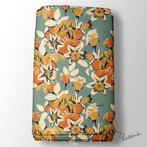 Floral Wholesale Digital Printed Fabric for Dress & Cloth Floral Wholesale Digital Printed Fabric for Dress & Cloth