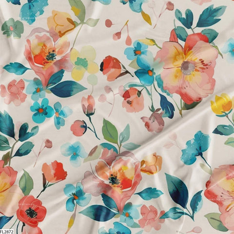 Floral Wholesale Digital Printed Fabric for Dress & Cloth Floral Wholesale Digital Printed Fabric for Dress & Cloth