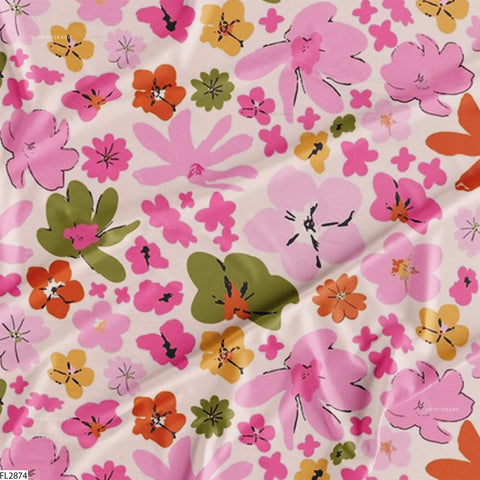 Floral Wholesale Digital Printed Fabric for Dress & Cloth Floral Wholesale Digital Printed Fabric for Dress & Cloth