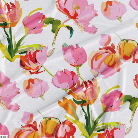 Floral Wholesale Digital Printed Fabric for Dress & Cloth Floral Wholesale Digital Printed Fabric for Dress & Cloth