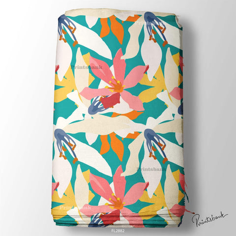 Floral Wholesale Digital Printed Fabric for Dress & Cloth Floral Wholesale Digital Printed Fabric for Dress & Cloth