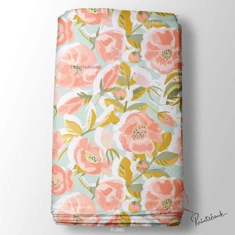 Floral Wholesale Digital Printed Fabric for Dress & Cloth Floral Wholesale Digital Printed Fabric for Dress & Cloth