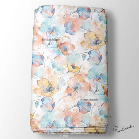 Floral Wholesale Digital Printed Fabric for Dress & Cloth Floral Wholesale Digital Printed Fabric for Dress & Cloth