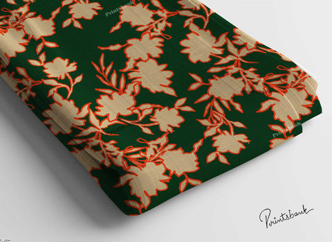 Digital printed semi cotton lilen fabric Digital printed semi cotton lilen fabric