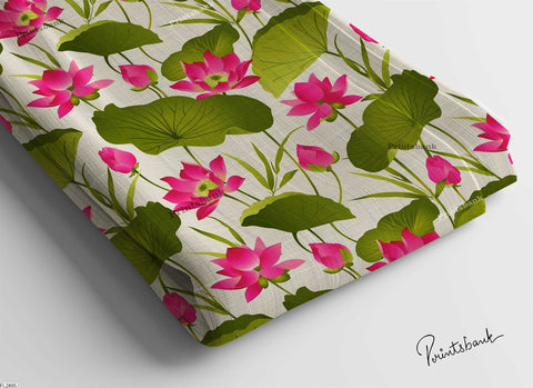 Digital printed semi cotton lilen fabric Digital printed semi cotton lilen fabric