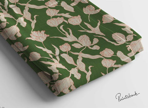 Digital printed semi cotton lilen fabric Digital printed semi cotton lilen fabric