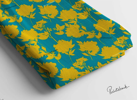 Digital printed semi cotton lilen fabric Digital printed semi cotton lilen fabric