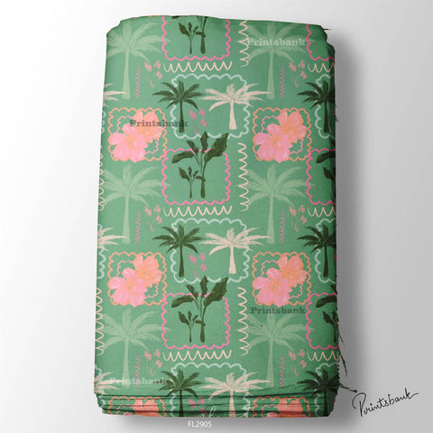 Floral Digital Printed Fabric Manufacture in Surat Floral Digital Printed Fabric Manufacture in Surat