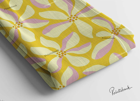 Digital printed semi cotton lilen fabric Digital printed semi cotton lilen fabric