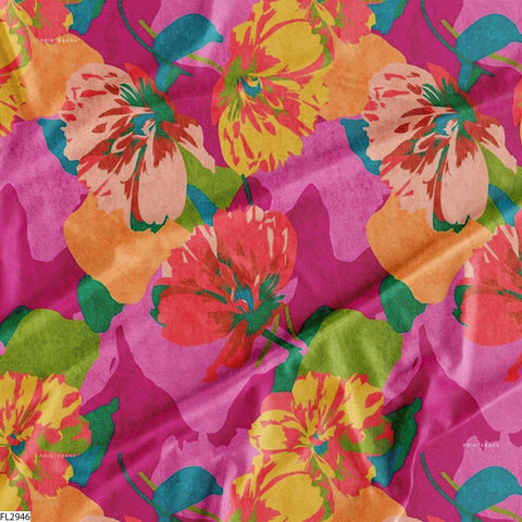 Floral Digital Printed Fabric Manufacture Floral Digital Printed Fabric Manufacture
